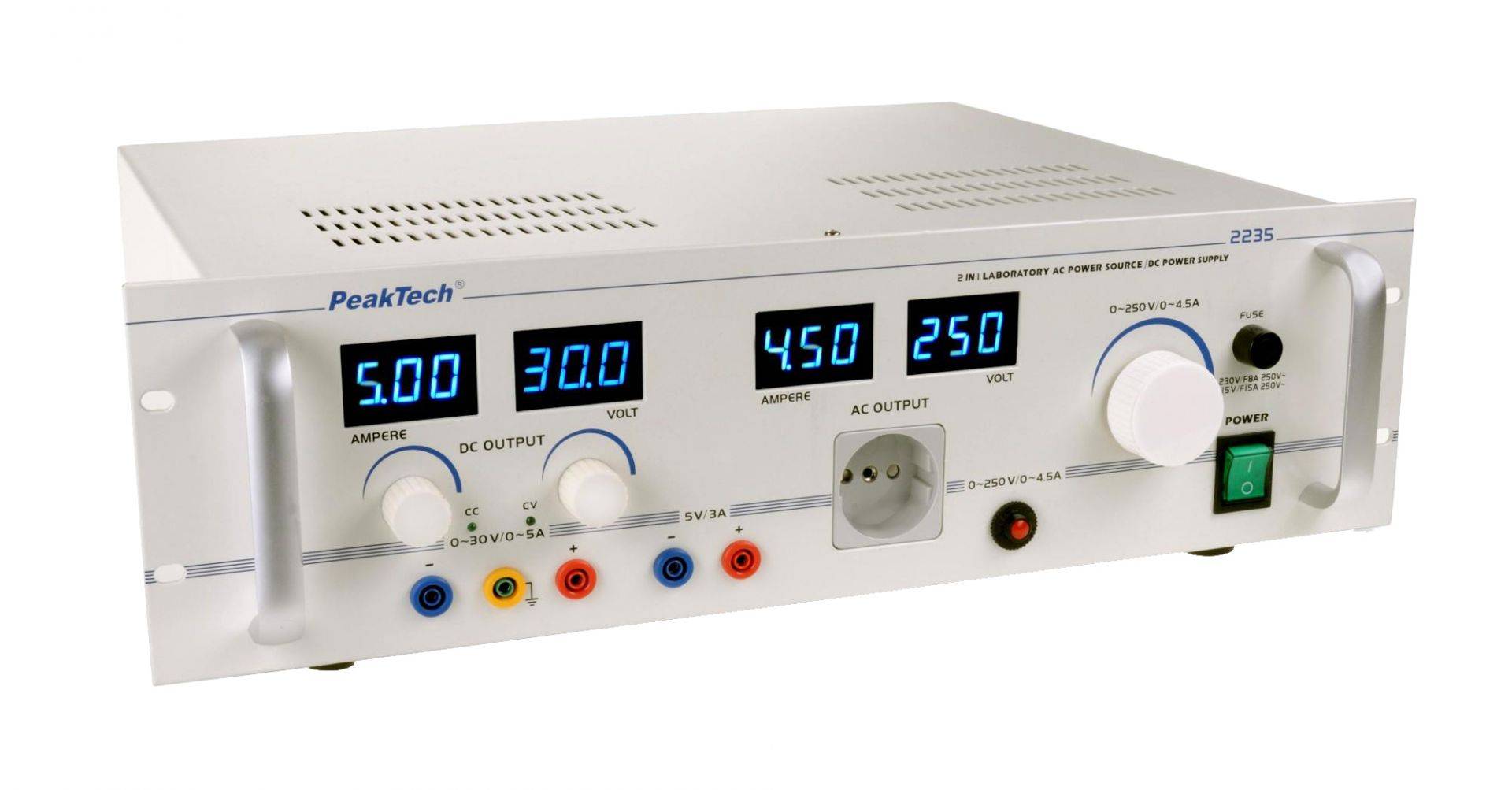 PeakTech P 2235 – Regeltrenntransformator ~ 0 - 250 V AC-1