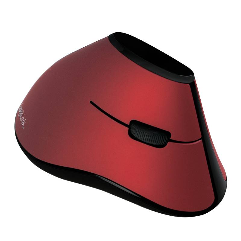 Typhoon Ergonomische Funk-Maus, vertikal, 2.4 GHz, 1200 dpi, rot-1