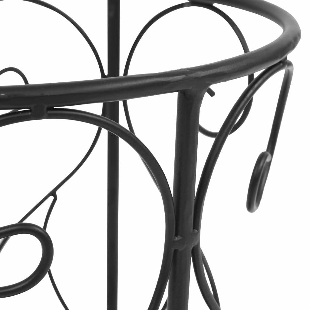 vidaXL Regenschirmständer Vintage-Stil Metall 26 x 46 cm Schwarz-4