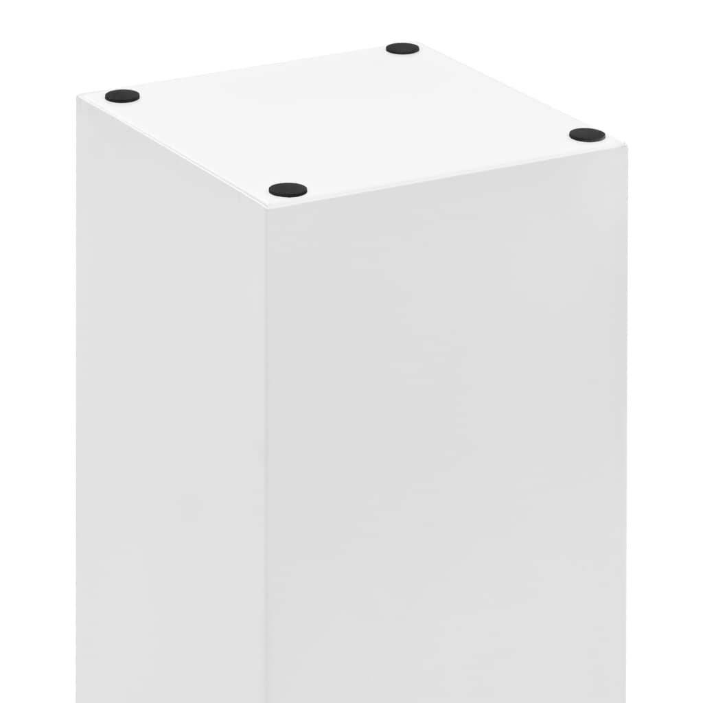 vidaXL Regenschirmständer Steinen-Design Stahl Weiß-4
