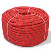 Bootsseil Polypropylen 8 mm 100 m Rot