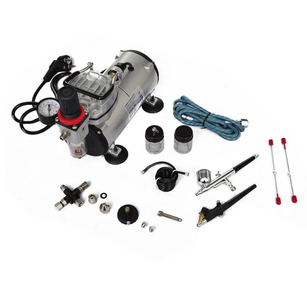 Airbrush Profi Komplett-Set mit 2 Pistolen-2