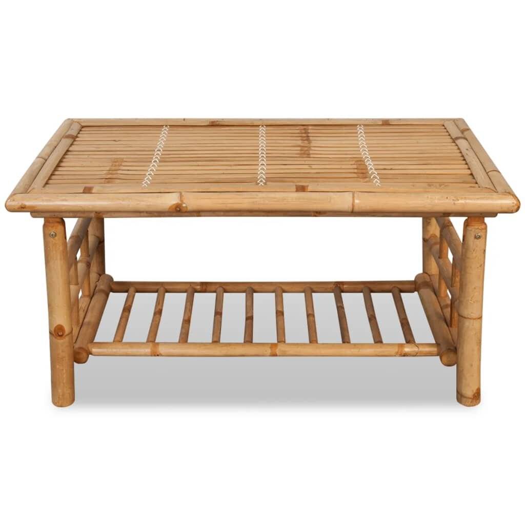 Symbolbild für 4-tlg. Garten-Lounge-Set mit Auflagen Bambus