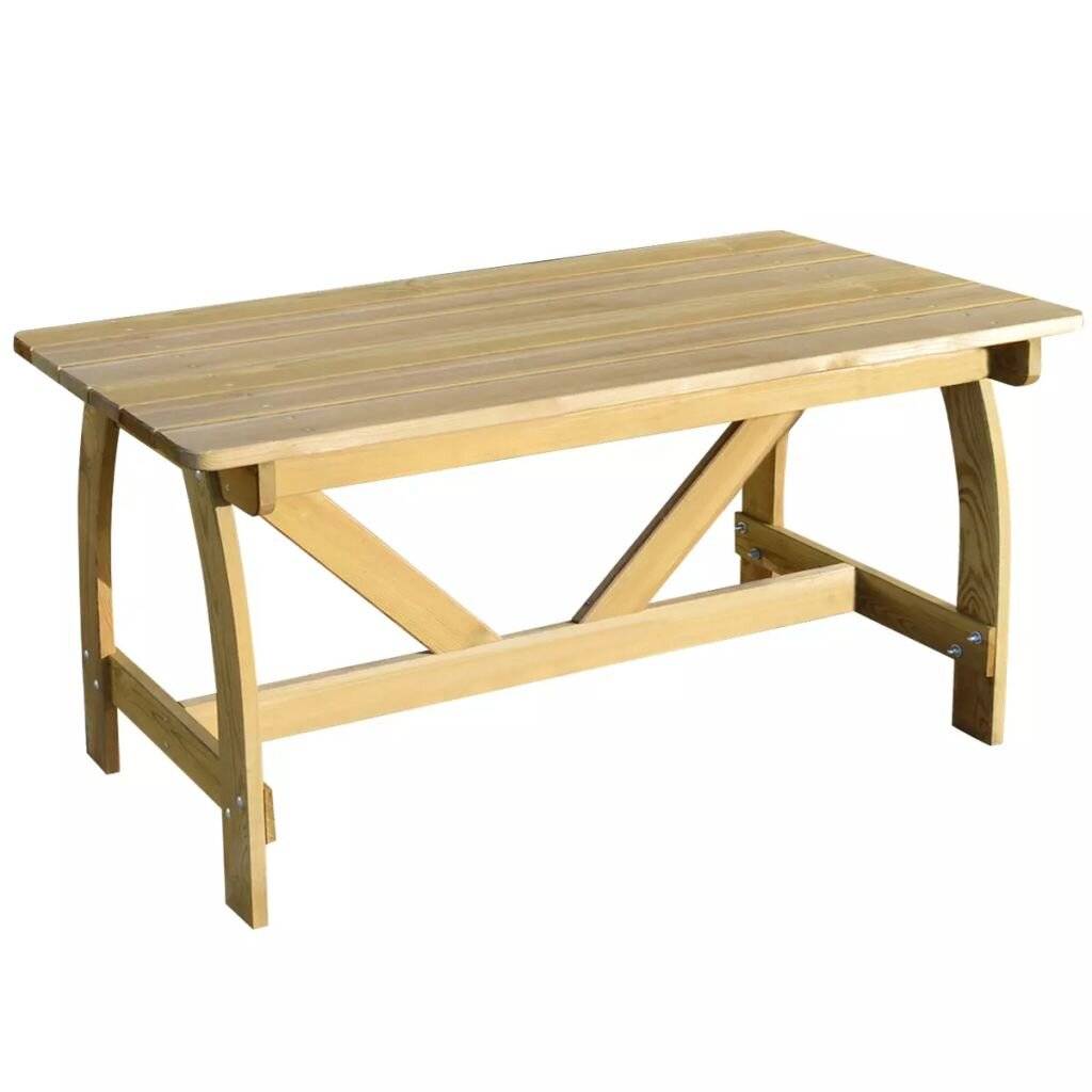 vidaXL Gartentisch 150 x 74 x 75 cm Imprägniertes Kiefernholz-4