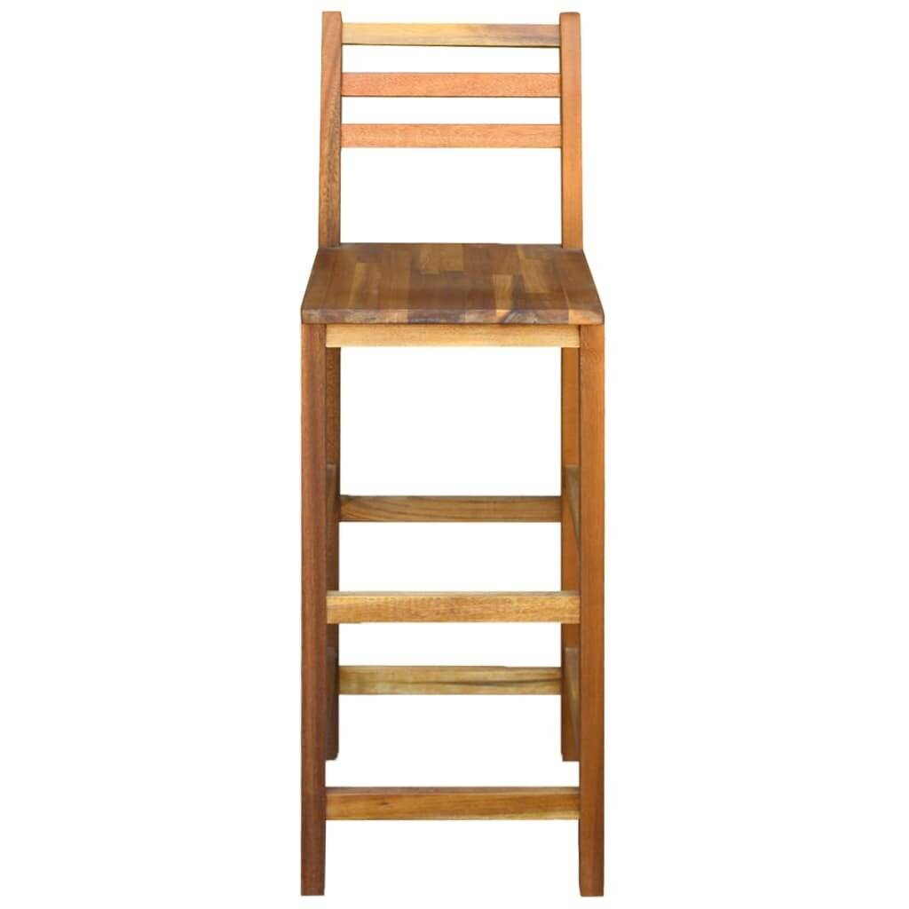 Barstühle 2 Stk. Akazienholz Massiv 42 x 36 x 110 cm-2