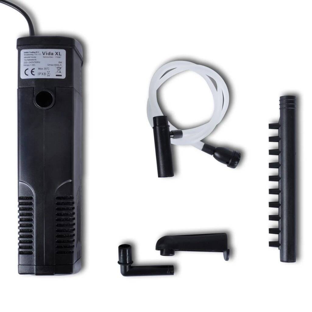 Aquarium Filterpumpe Aquariumfilter Aquafilter 600L/h-4