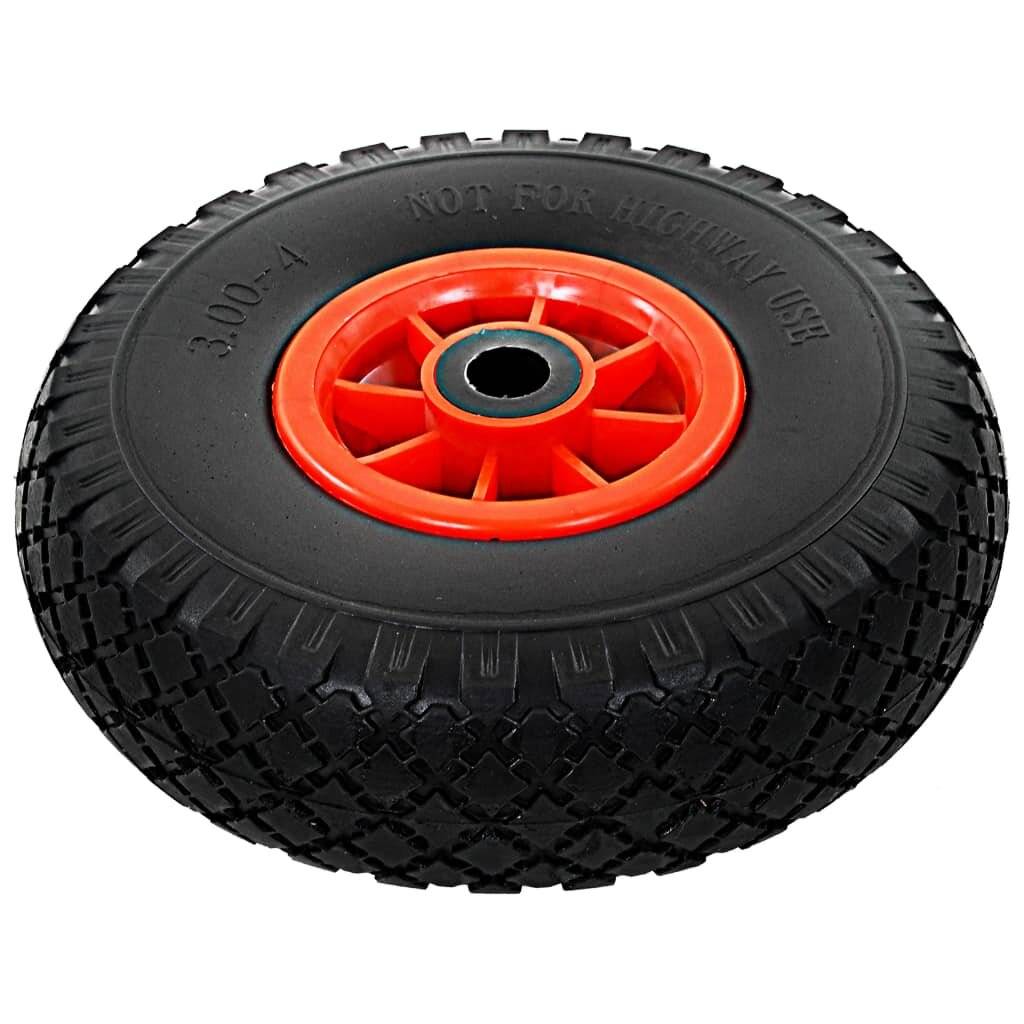 Sackkarrenräder 2 Stk. Massives PU 3,00 - 4 (260 x 85)-3