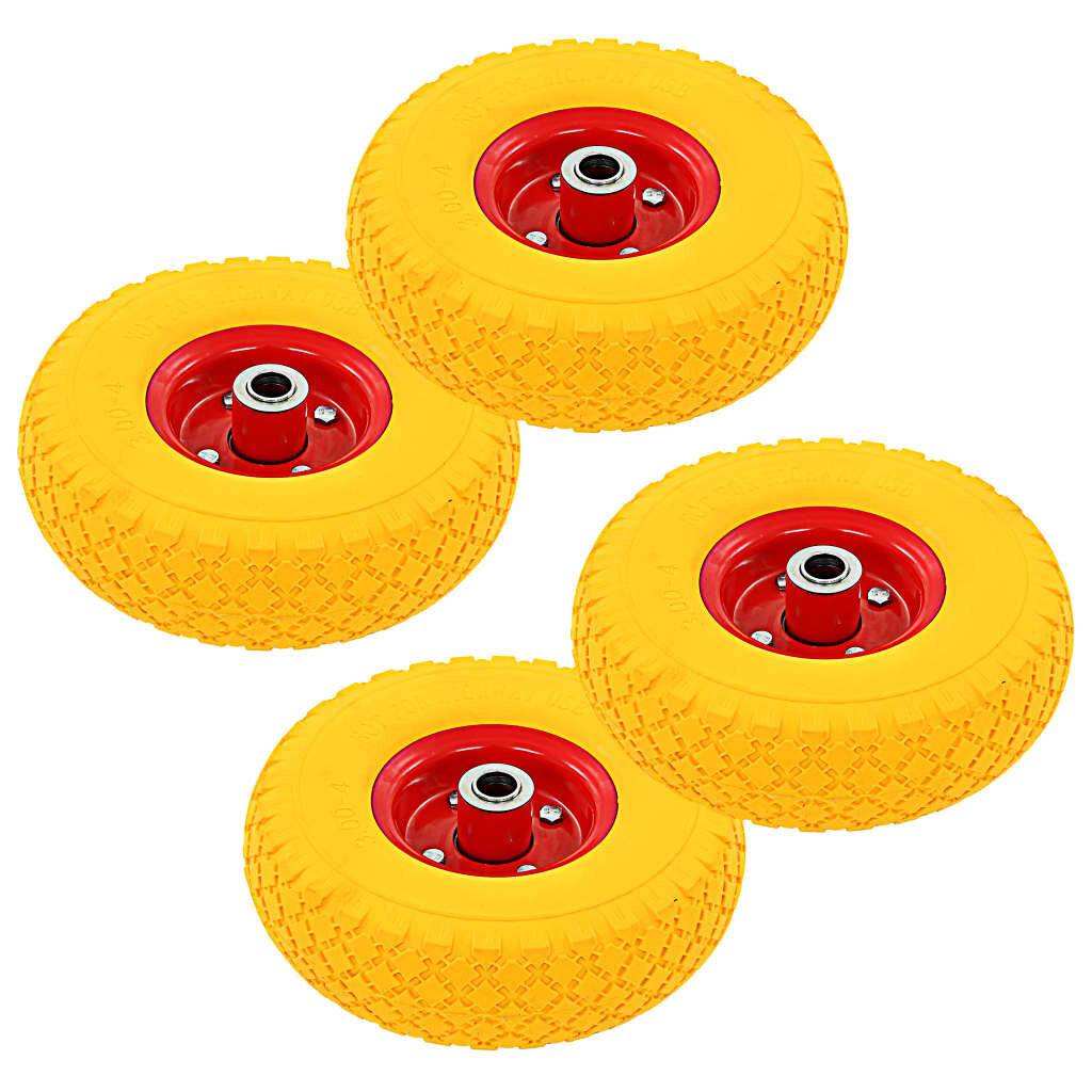 Sackkarrenräder 4 Stk. Gummi 3,00 - 4 (260 x 85)-0