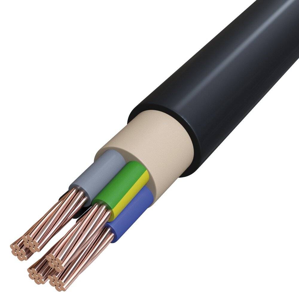 Starkstromkabel Eca 5x16RM sw Cu NYY-J 5x16RM SW/TR500 TR500-0
