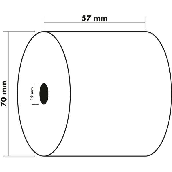 Kassenrolle 5770120V 57mmx40m 10 Stück-1