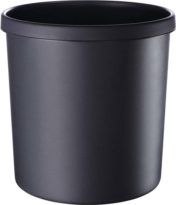 Papierkorb aus Kunststoff, schwer entflammbar, Volumen 18 l, Durchm.xH 295x310 mm, schwarz, VE 5 Stück-0