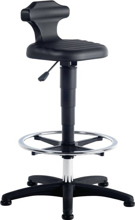 Sitz-/Stehstuhl Flex Integralschaum Sitz-H.510-780mm m.Fußring BIMOS-0