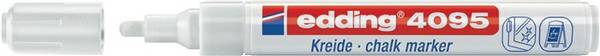 Kreidemarker 4095 weiß Strich-B.2-3mm Rundspitze EDDING