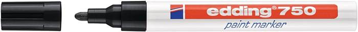 Lackmarker 750 schwarz Strich-B.2-4mm Rundspitze EDDING-0