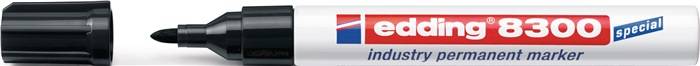 Industrie-Permanentmarker 8300 schwarz Strich-B.1,5-3mm Rundspitze EDDING-0