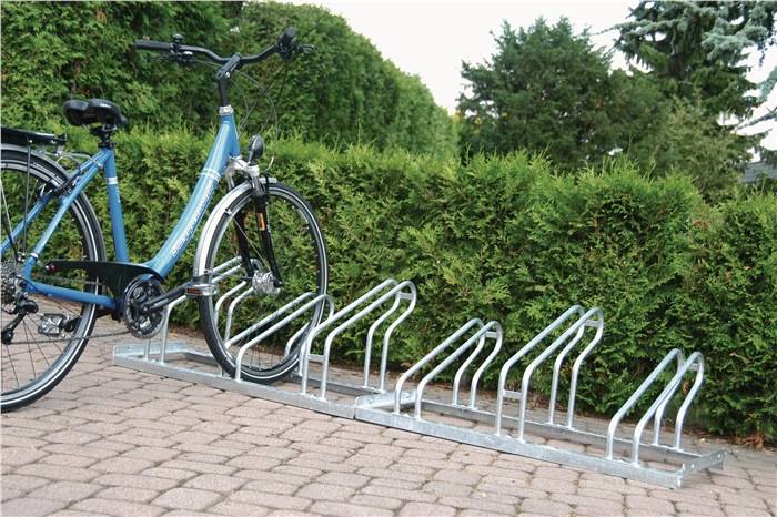 Fahrradbügelparker 1-s.90Grad verz.Anz.Radstände 3 z.Schr.zerlegt-0