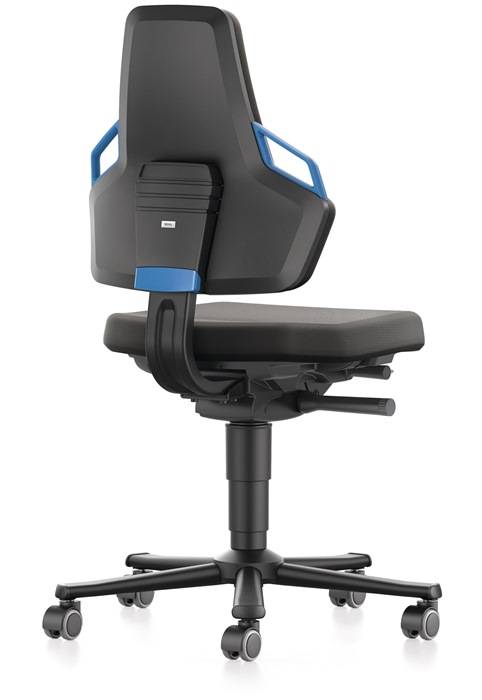 Arbeitsdrehstuhl Nexxit Rl.Grifffarbe blau Supertec-Gewebe-0