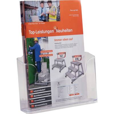 Prospekthalter HxBxTmm DIN A4 Acryl transp.-0