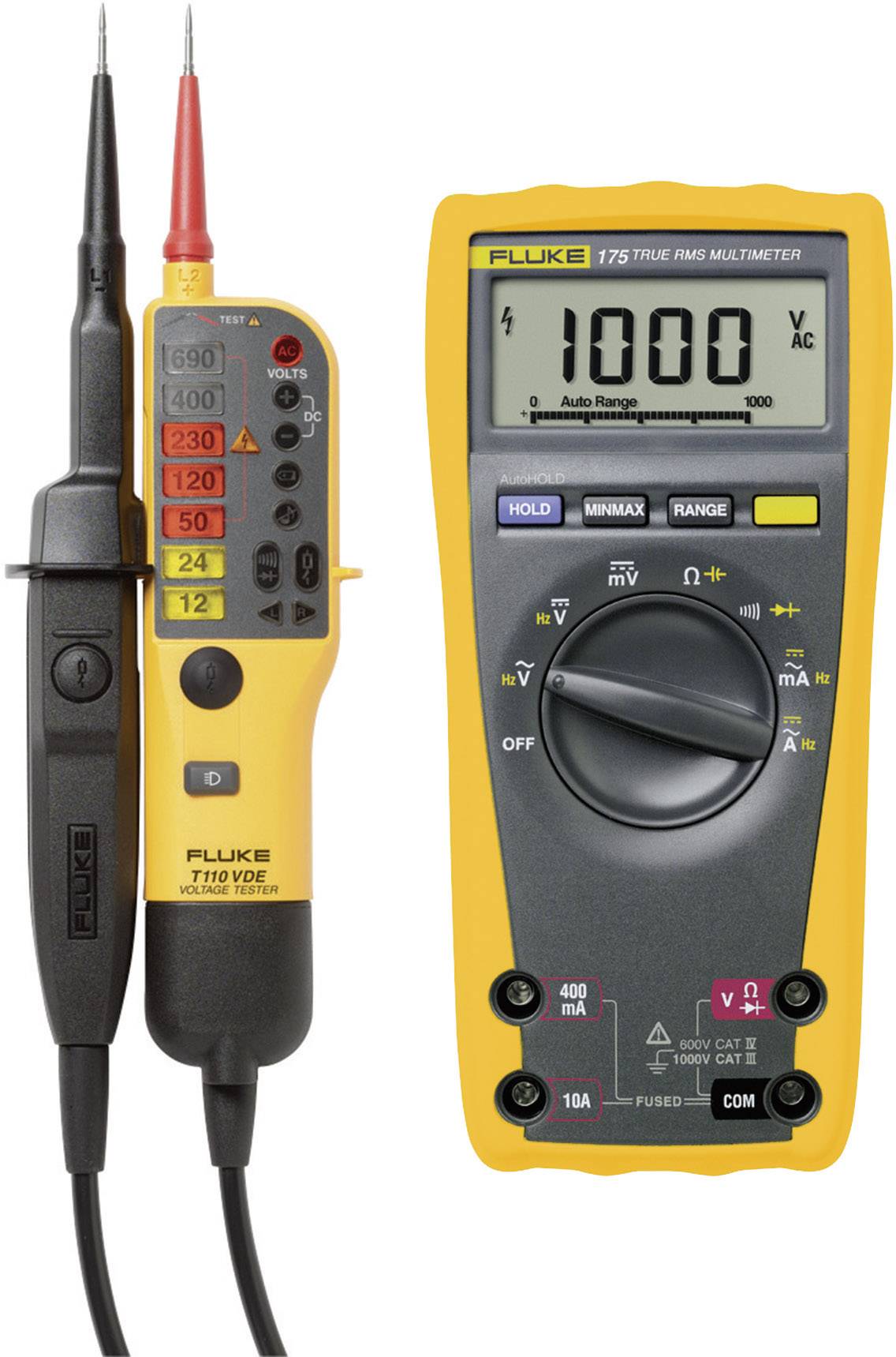 Fluke 175 HandMultimeter digital CAT III 600 V Anzeige (Counts) 6000