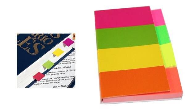 Kores Pagemarker - Papier, 20 x 50 mm, Neonfarben (5608640)-0
