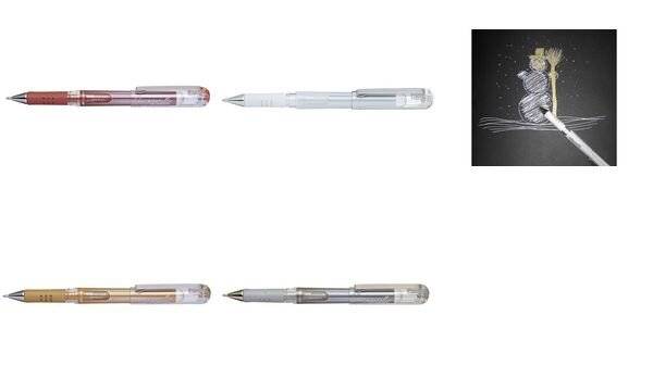 Geltintenroller Hybrid Gel Grip DX 0,5mm weiß