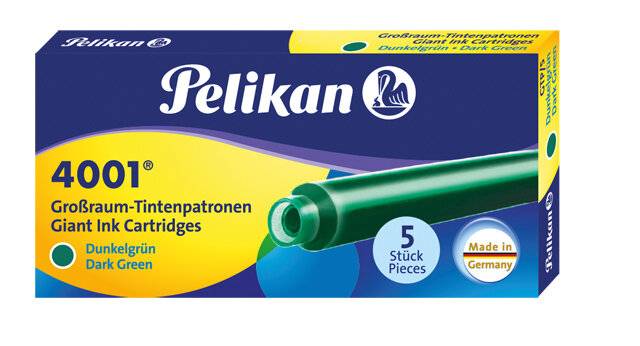 Pelikan 4001 - Tintenpatrone - Brillantrot (Packung mit 5)-0
