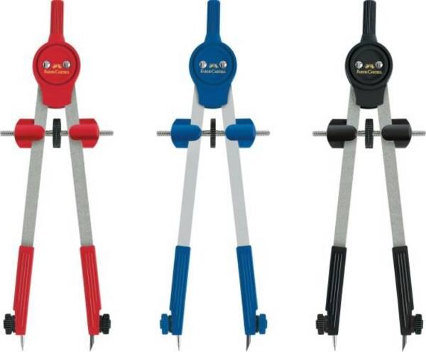 Riesenteilzirkel farbig sortiert