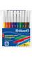Pelikan 985663, Fein, 10 Farben, Schwarz, Blau, Braun, Grün, Hellblau, Hellgrün, Orange, Rot, Violett, Gelb, 1 mm, Mehrfarben, Dreieck