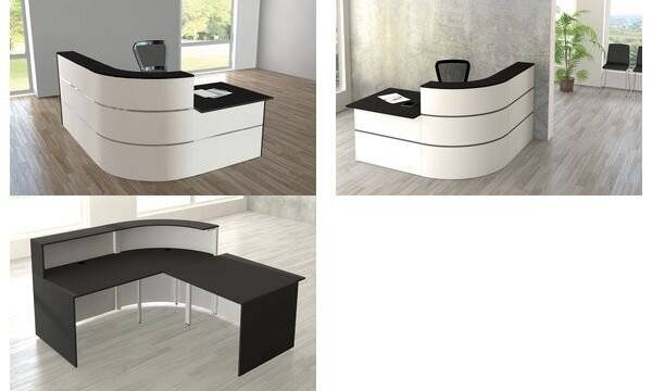 Theke Cento 4 BxT 180x195cm weiß/anthrazit-2