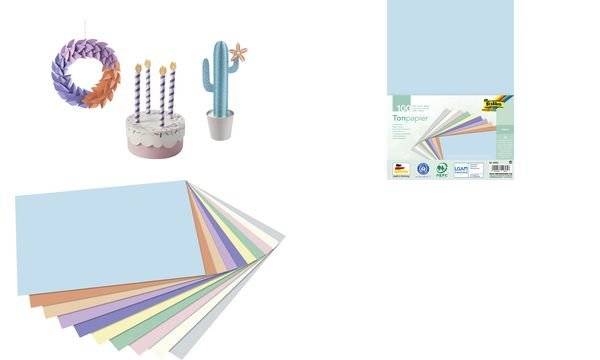 folia Tonpapier PASTELL, DIN A4, 130 g/qm (57906575)