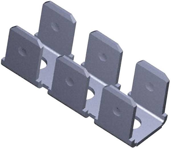 TE Connectivity 41482 Steckzunge zum Einlöten in gedruckte Schaltungen Steckbreite: 6.3 mm Steckdicke: 0.8 mm 180 ° Unisoliert Metall 1 St.