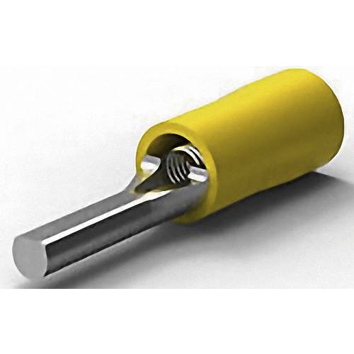TE Connectivity 165085 Stiftkabelschuh 2.70 mm² 6.60 mm² Teilisoliert Gelb 1 St.