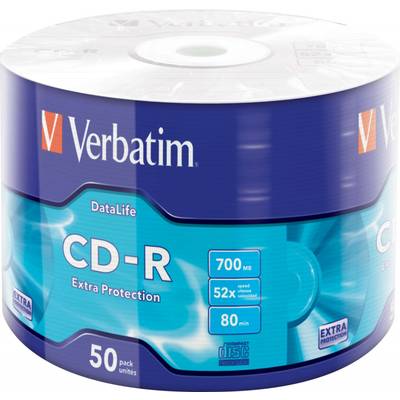 Verbatim CD-R 80Min/700MB/52x VERBATIM 43787(VE50)