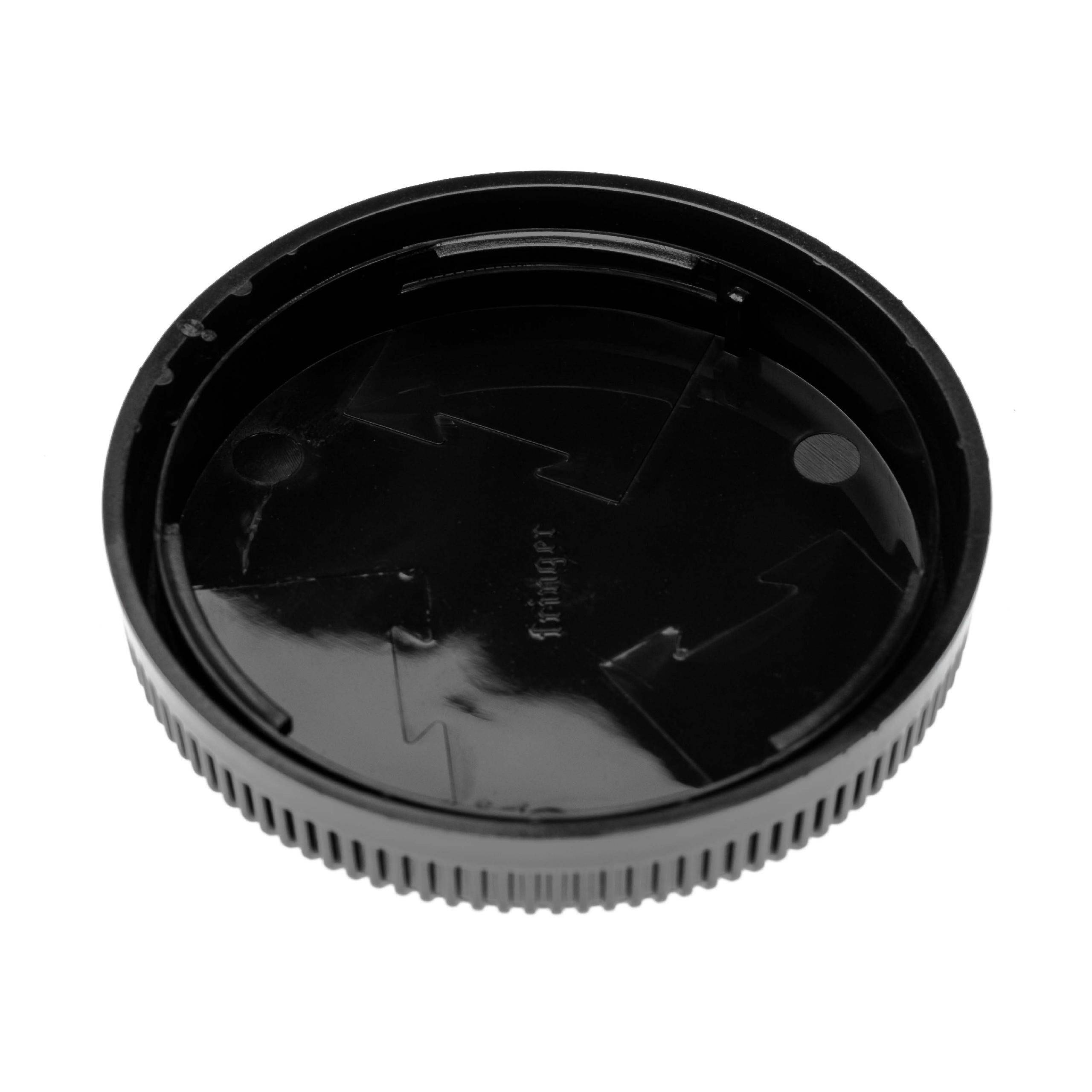 vhbw Objektiv-Rückdeckel kompatibel mit Fujifilm GFX-Serie | Kunststoff, Schwarz