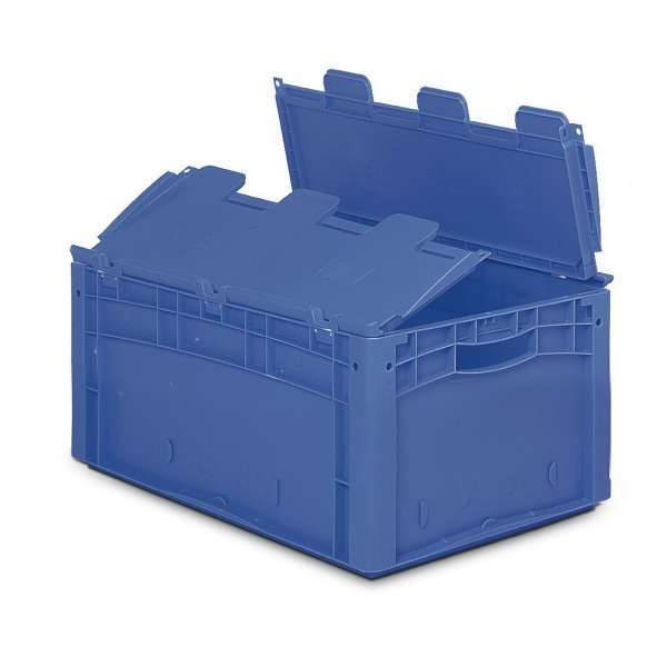 Eurostapelbehälter XL Deckel/Kufe / XLD64121 600x400x120 blau Deckel-0