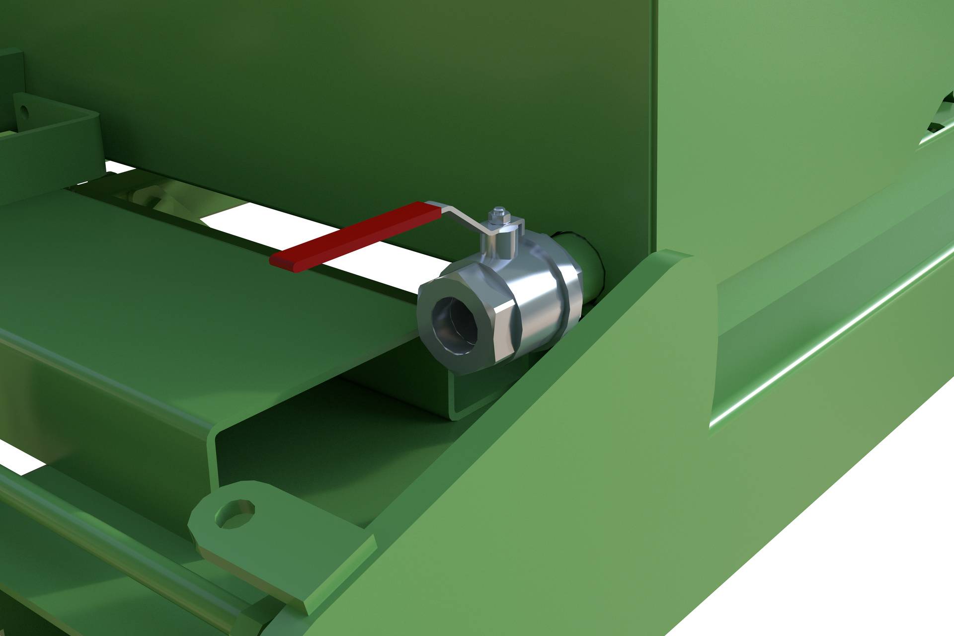 Spänebehälter S4A 1200, lackiert, Resedagrün-1