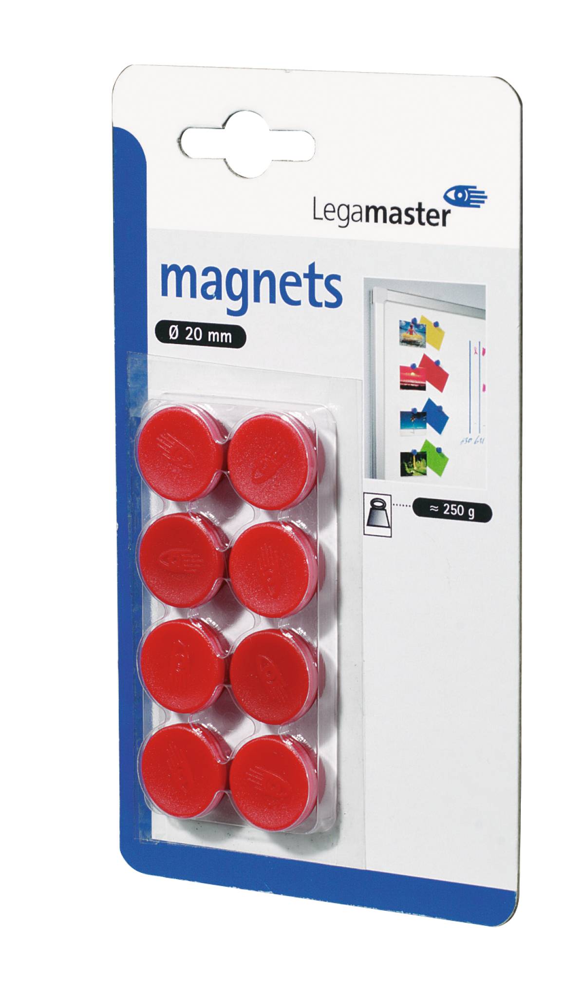 Legamaster Magnet 20mm rot 8St C&C-1
