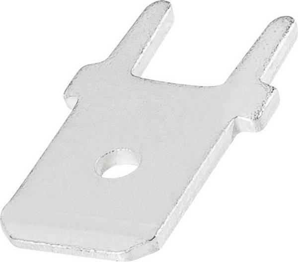 TE Connectivity 726386-2 Steckzunge zum Einlöten in gedruckte Schaltungen Steckbreite: 6.3 mm Steckdicke: 0.8 mm 180 ° Unisoliert Metall 1 St.