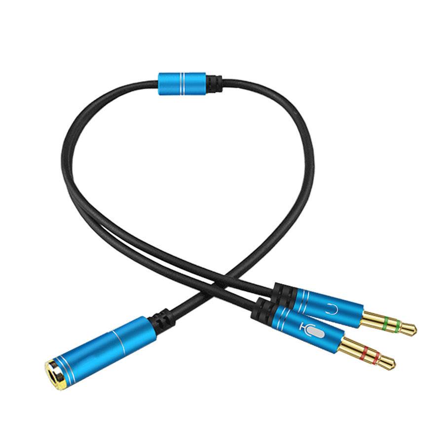 emissimo Adapterkabel Headset Audio Splitter Y-Adapter [1x3.5mm Klinkenbuchse auf 2x Klinkenstecker]-2