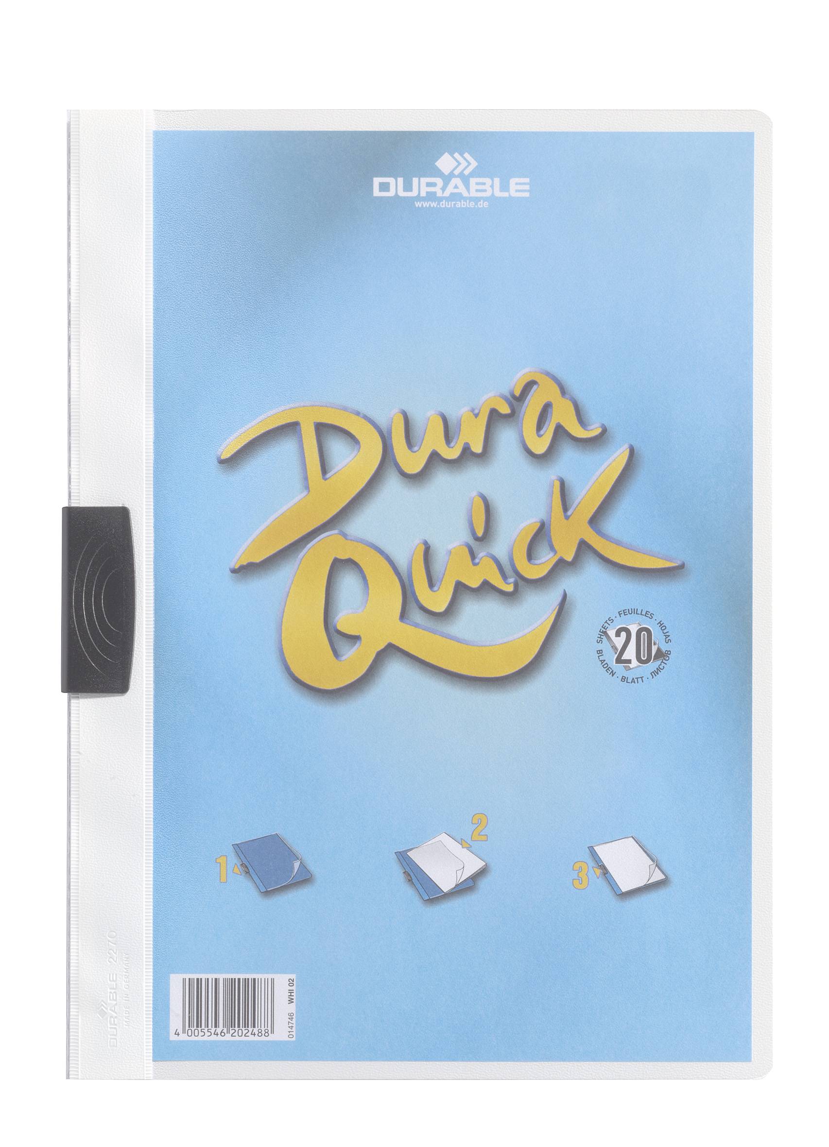 DURABLE DURAQUICK - Klemmhefter - für A4 - Kapazität: 20 Blätter-2