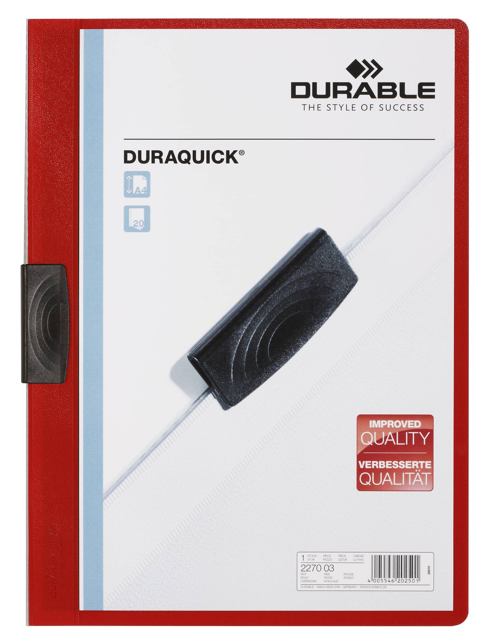 Klemm-Mappe DURAQUICK®-3