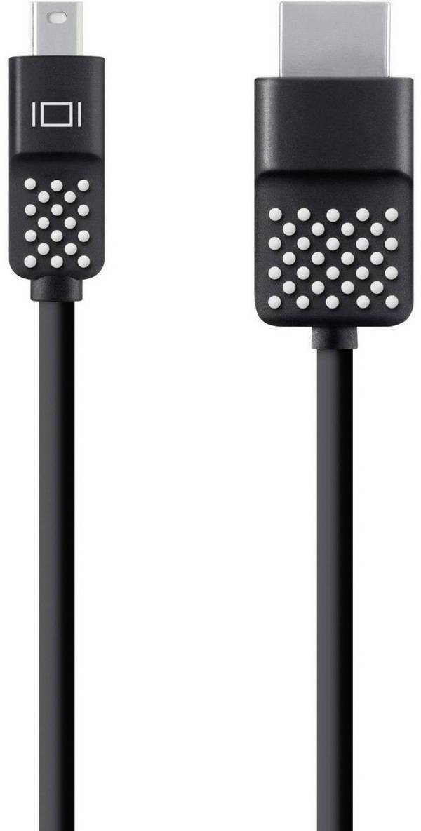 Belkin Mini-DisplayPort / HDMI Adapterkabel Mini DisplayPort Stecker, HDMI-A Stecker 1.80 m Schwarz F2CD080bt06  DisplayPort-Kabel