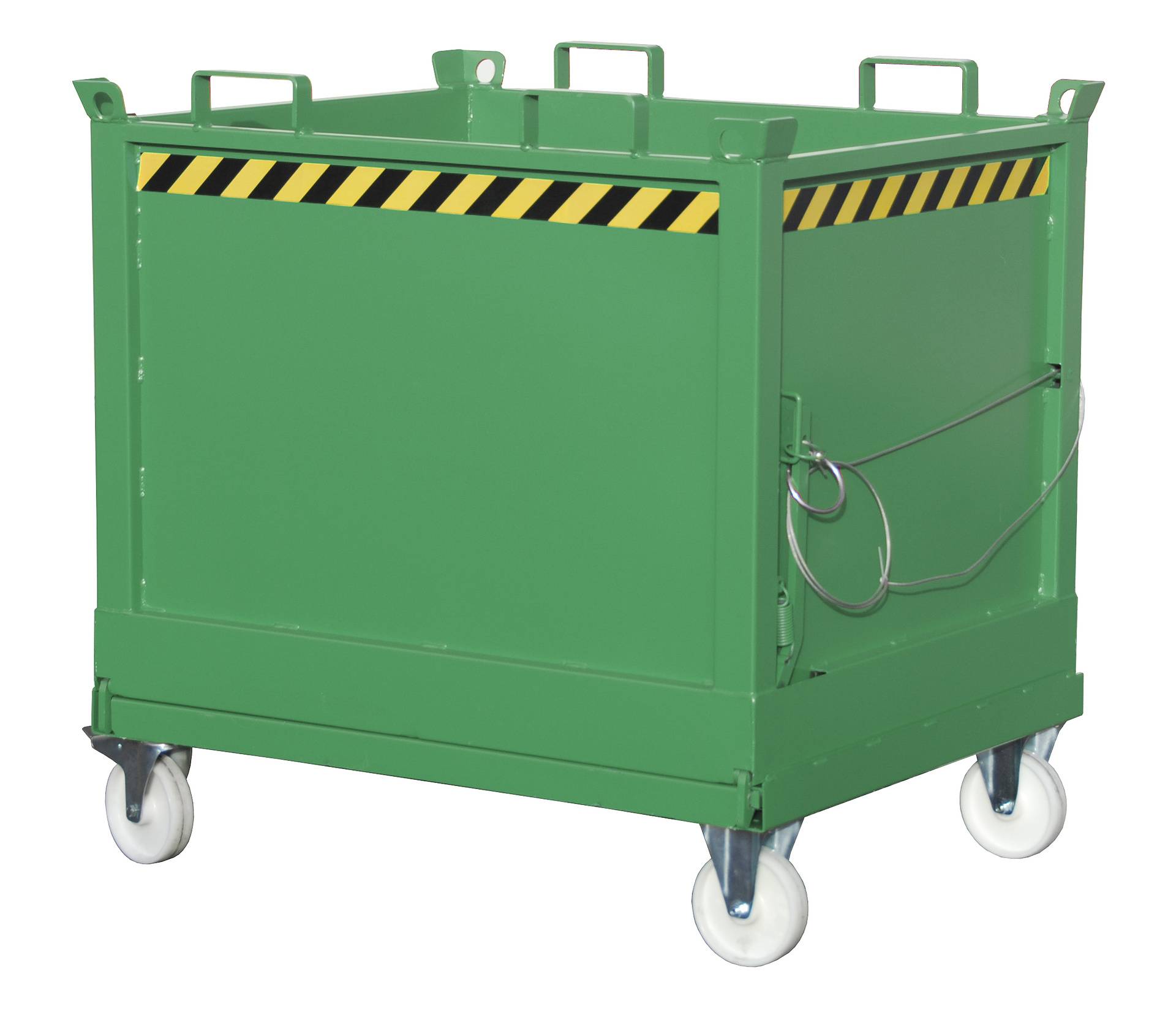 Bauer Klappbodenbehälter FB 1000, lackiert, Resedagrün-1