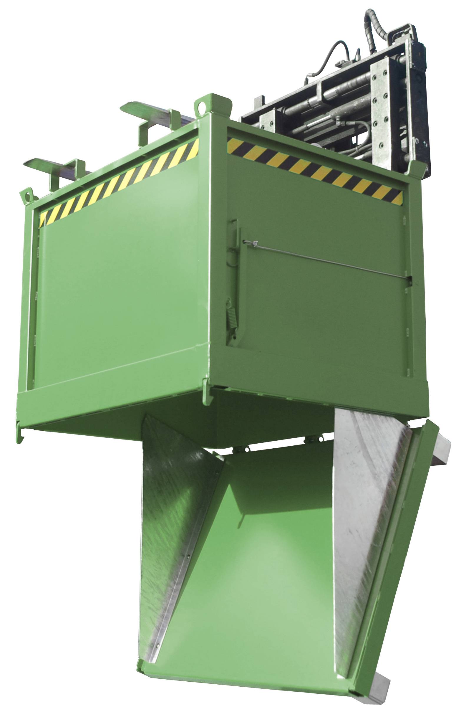 Bauer Klappbodenbehälter FB 1000, lackiert, Resedagrün-3
