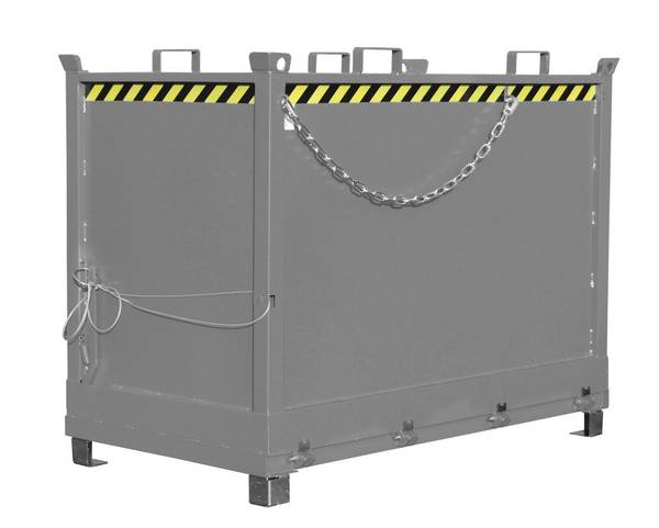 Klappbodenbehälter FB 2000, lackiert, Mausgrau
