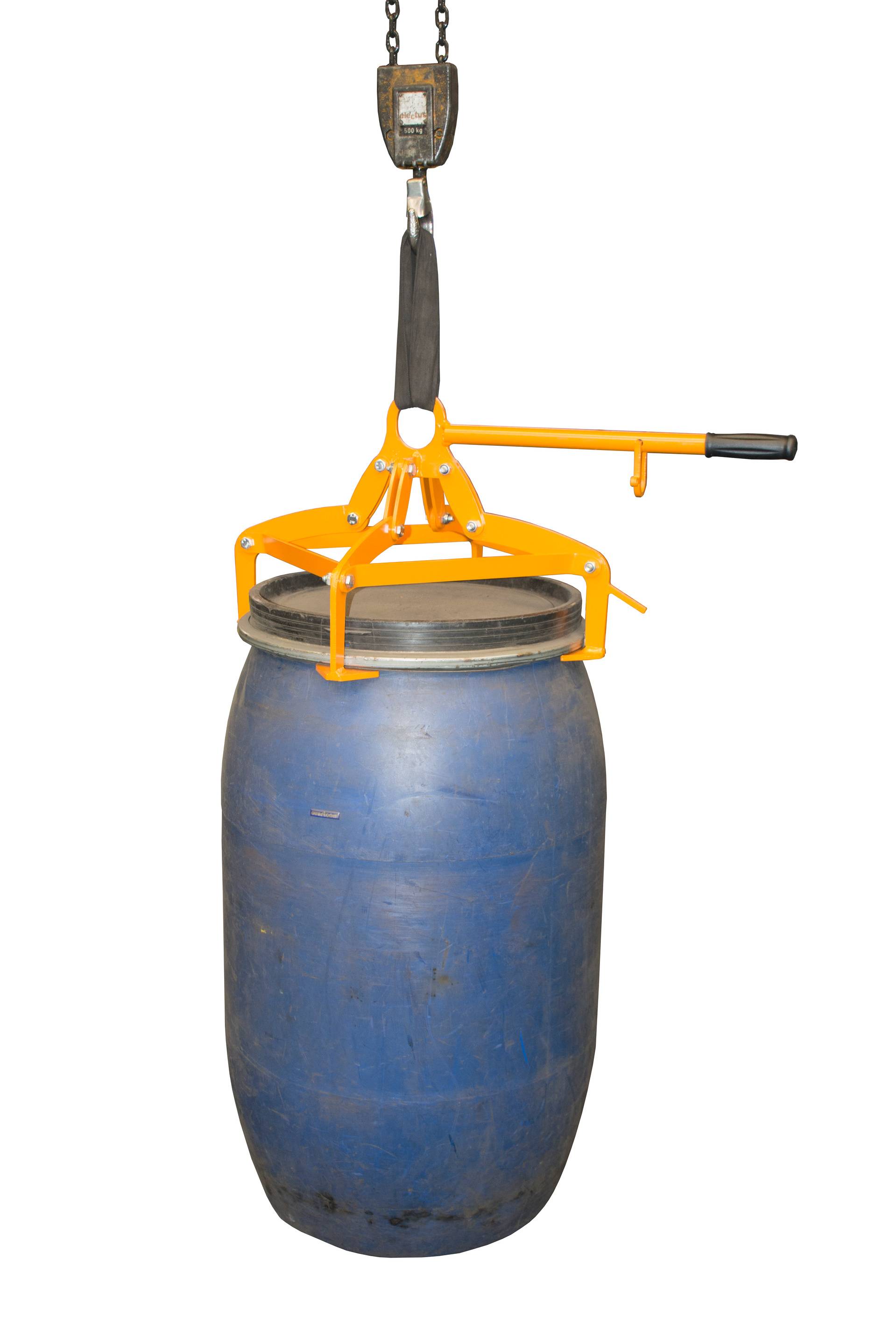 Bauer Fassgreifer 4P-D220, lackiert, Gelborange-1