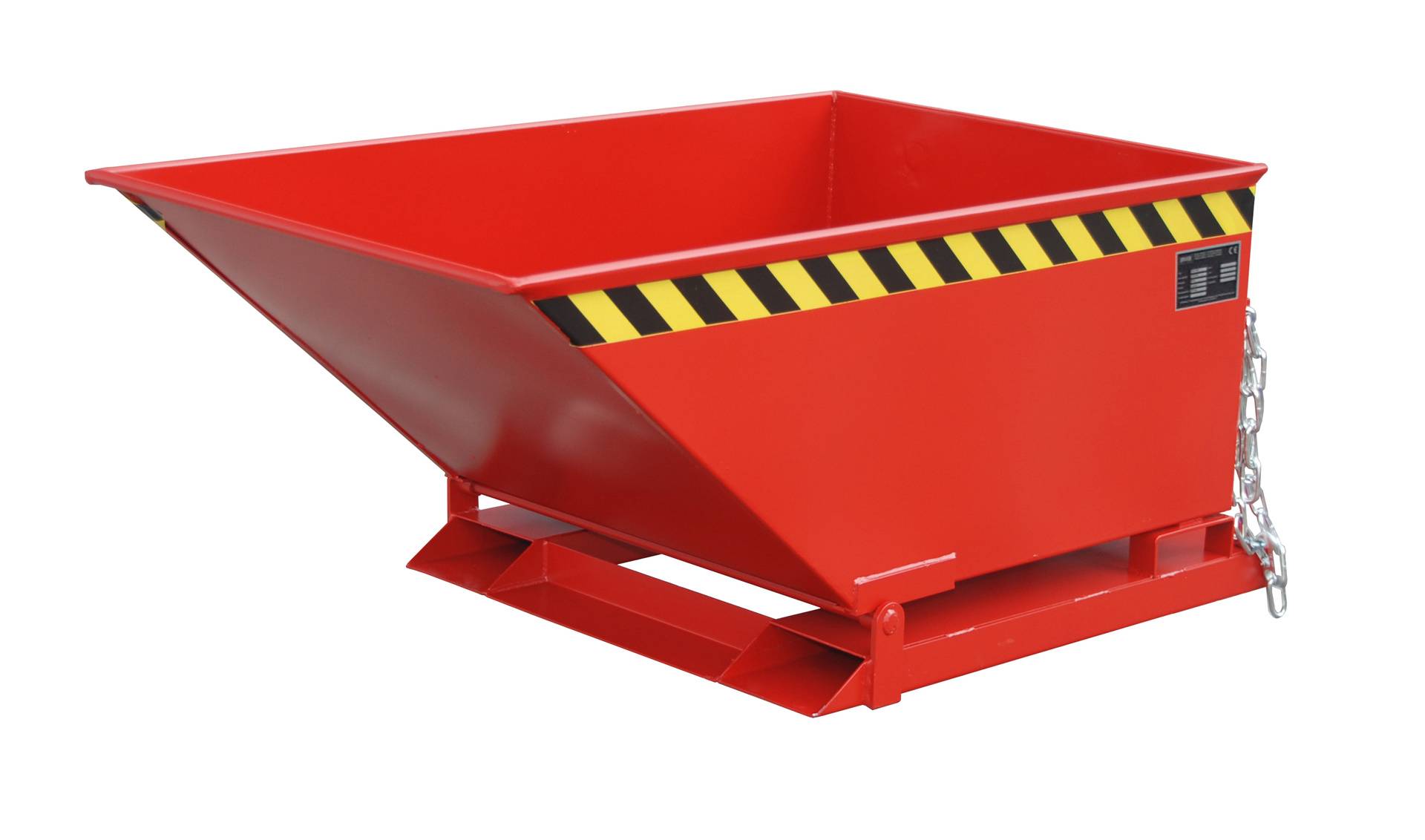 Späne-Kippmulde SKN 400, lackiert, Feuerrot-0