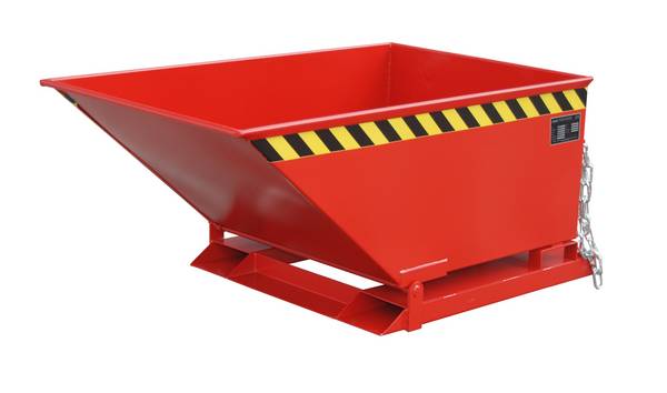 Späne-Kippmulde SKN 400, lackiert, Feuerrot