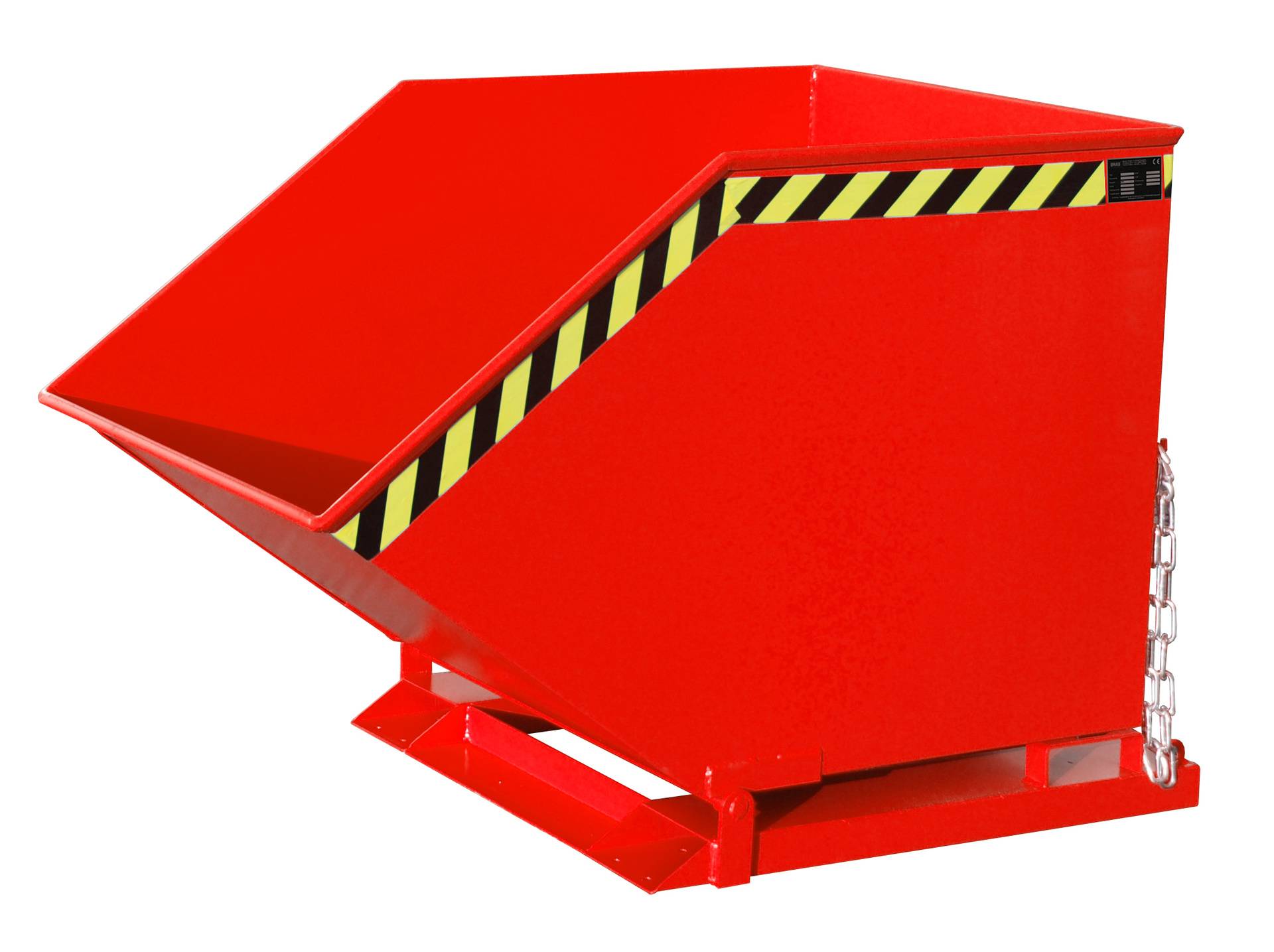 Späne-Kippmulde SKK 800, lackiert, Feuerrot-0