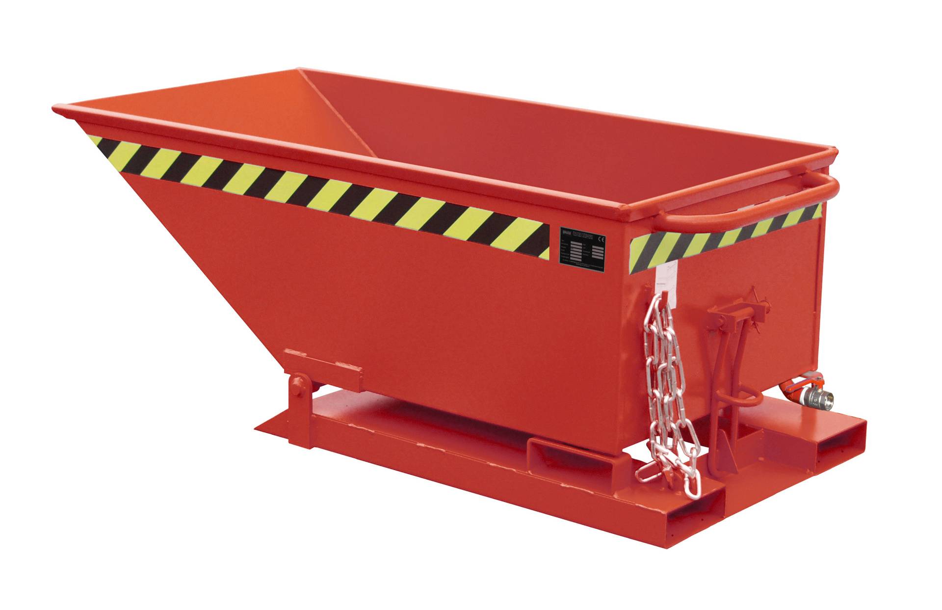 Späne-Kippmulde SKN 250, lackiert, Feuerrot-0